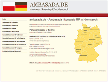 Tablet Screenshot of ambasada.de